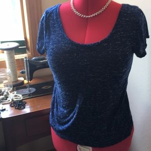 Blue short sleeved T-shirt